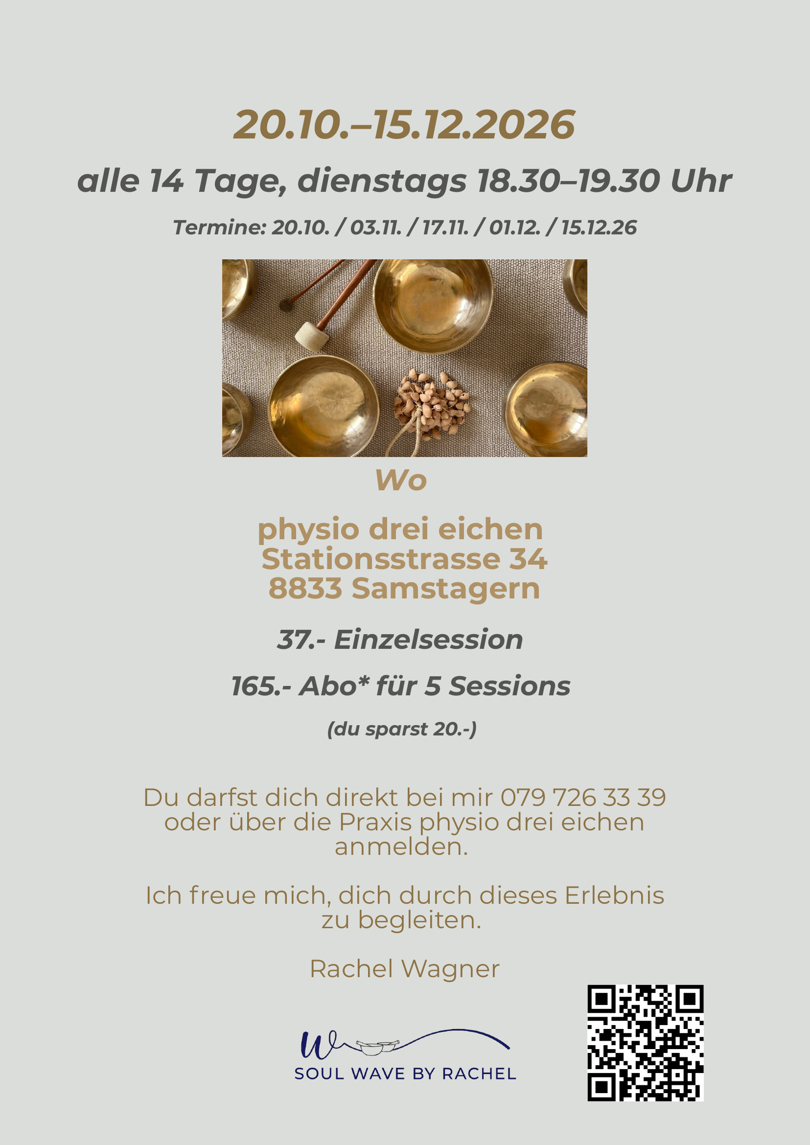 Termine, Ort und Preise
